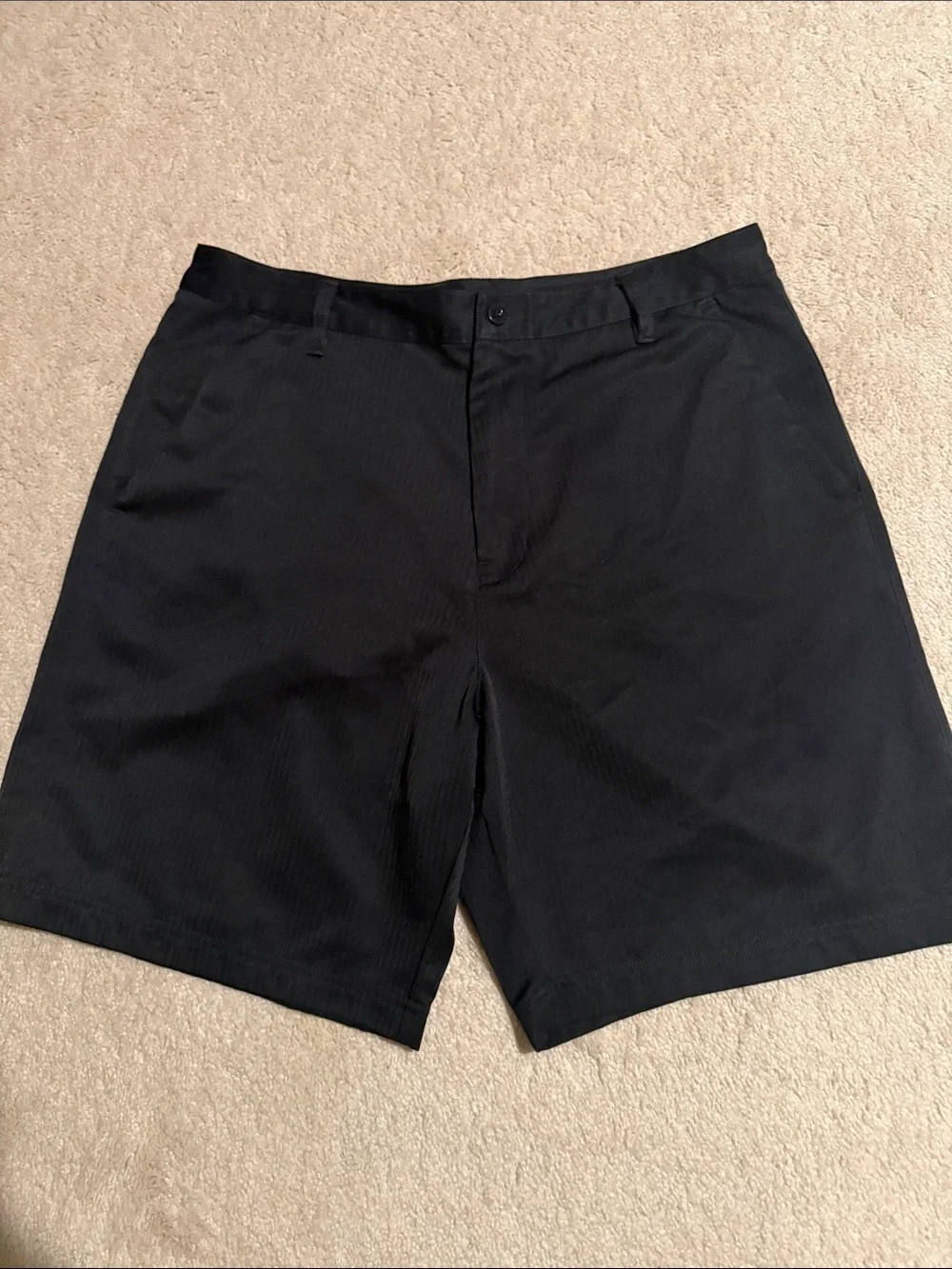 Fila Sport Men's Black Flat-Front Shorts